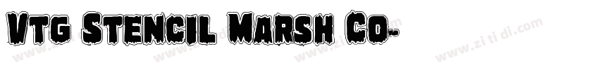 Vtg Stencil Marsh Co字体转换